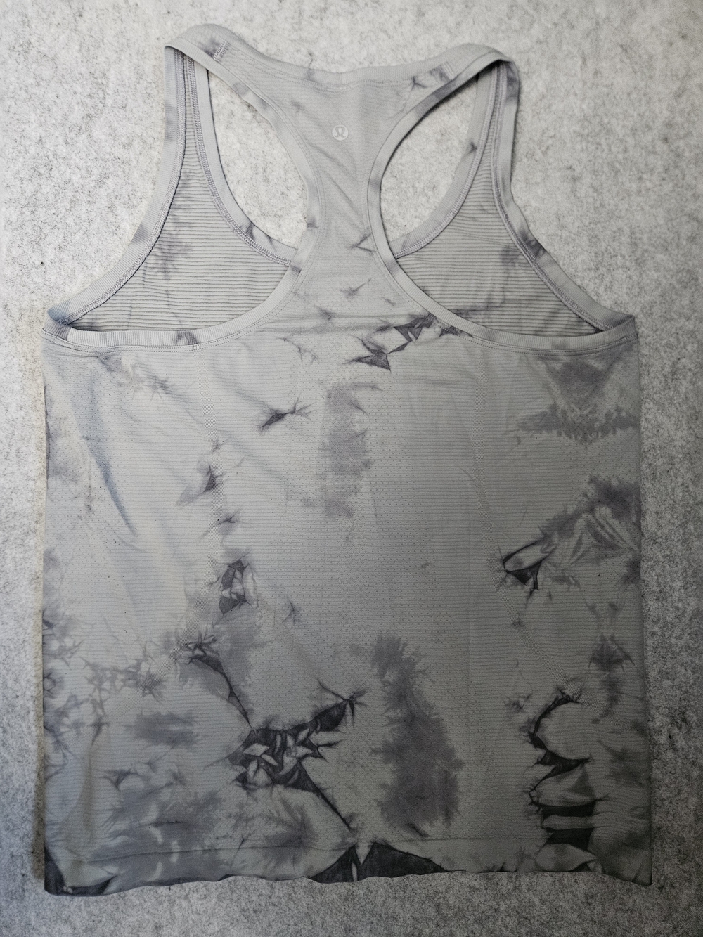 lululemon athletica Gray Tie-Dye Racerback Tank Top